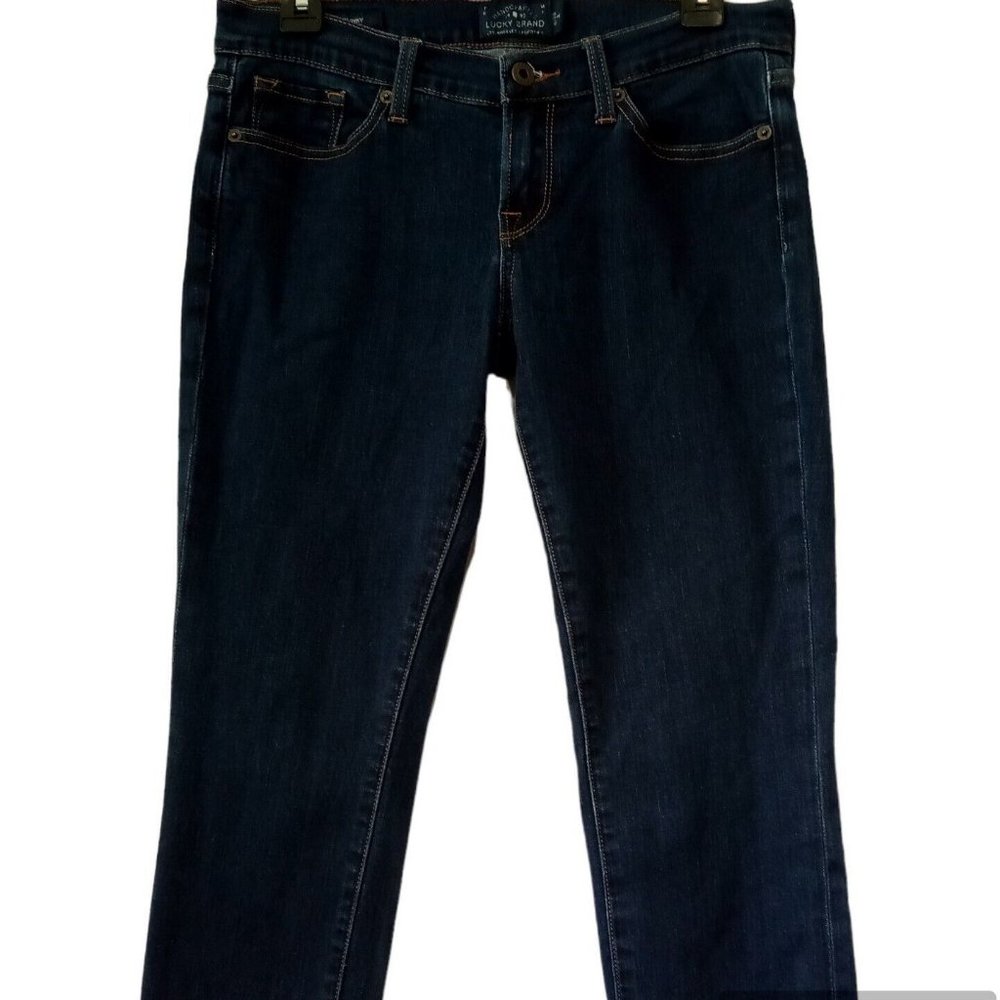 LUCKY Brand CHARLIE Skinny Jeans  sz 6/28A  Med Wash  Stretch  7W12667 Z136  GUC